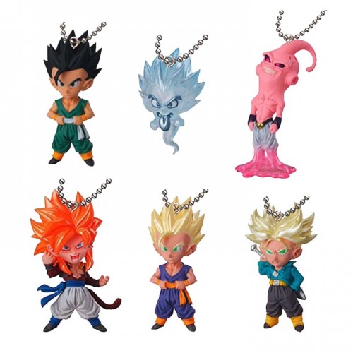 Mixed Lots Bandai Dragonball Kai Z Udm 18 Ultimate Deformed Mascot Burst Key Chain Figure Toys Hobbies