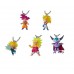 01-85059 Dragon Ball Z UDM Ultimate Deformed Mascot The Best 04 Keychain Figure Mascot - Set of 5