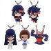 01-87320 Bandai Kill La Kill Keychain Mascot Gashapon Mini Figure - Set of 5