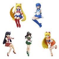 01-87379 Sailor Moon 20th Anniversary Bishoujo Senshi Mini Desktop Figure 300y - Set of 5