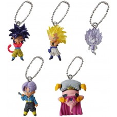 01-95735 Dragon BallZ / GT Ultimate Deformed Mascot UDM The Best 10 Mini Figure Mascot Key Chain 200y - Set of 5