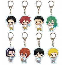 01-97039 Bandai YowaMushi Pedal Grande Road In Summer Capsule Clear Key Chain 300y - Set of 8