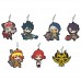 01-97210 God Eater Capsule Rubber Strap / Mascot Ver. 2 300y - Set of 7