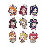 01-13369 School Idol Project Love Live! Sunshine!! Rubber Mascot 04 300y - Set of 9