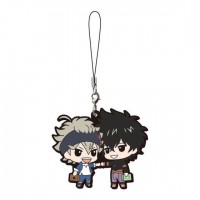 01-17955 Bandai  Black Clover Capsule Rubber Mascot Strap 300y - Asta & Yuno