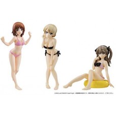 01-27081 Girls Und Panzer Gasha Portraits Vol. 1 Mini Figure Collection 500y - Set of 3