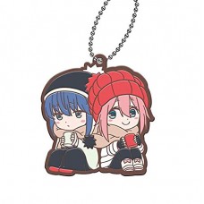 01-37069 Yuru Camp Capsule Rubber Mascot Vol. 2 300y - Rin Shima & Nadeshiko Kagamihara