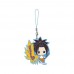 01-37757 Shaman King Capsule Rubber Mascot Strap Part 3 300y - Yoh Asakura & Amidamaru