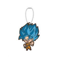 01-50179  Dragon Ball Chosenshi Super Warrior Capsule Rubber Mascot Vol. 6 300y - Super Saiyan God Super Saiyan SSGSS Goku