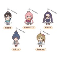 01-71738 Laid-Back Camp (Yuru Camp) Capsule Rubber Mascot Strap 300y - set of 5