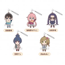 01-71738 Laid-Back Camp (Yuru Camp) Capsule Rubber Mascot Strap 300y - set of 5