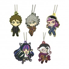 01-83976 Danganronpa Capsule Rubber Mascot Pt 3 The End Of Hope's Peak High School 300y - Set of 5