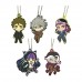 01-83976 Danganronpa Capsule Rubber Mascot Pt 3 The End Of Hope's Peak High School 300y - Set of 5