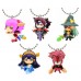 02-92207 Puzzles and Dragons God Festival Super Deformed Figure Mascot Swinger 200y - Set of 5