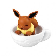 02-02833 Pokemon Tea Cup Time Mascot Mini Figure Collection 300y  - Eevee