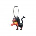 02-11467 Pokemon Sun & Moon Pocket Monsters Mini Figure Mascot Swing Key Chain 200y - Litten