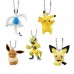 02-27125 Bandai Pokémon the Movie: Everyone's Story Mascot / Swing Keychain  300y - Set of 5