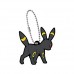 02-27129 Pokemon Sun & Moon Capsule Rubber Mascot Eevee Evolution Special version  300y - Umbreon