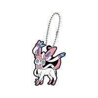 02-27129 Pokemon Sun & Moon Capsule Rubber Mascot Eevee Evolution Special version  300y - Sylveon