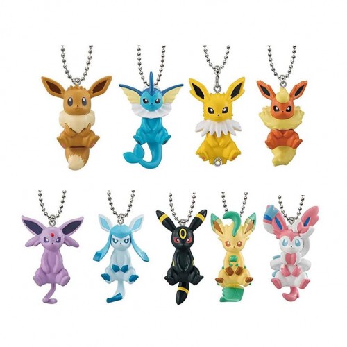 Pokemon Ditto Transform Plush & Mascot keychain set of 6 Eevee Glaceon  Espeon