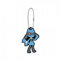 02-41765 Pokemon Sun & Moon Capsule Rubber Mascot Part 10 300y - Riolu