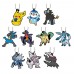 02-71669 Bandai Pocket Monster Pokemon Capsule Rubber Mascot Vol. 18 300y - Set of 10