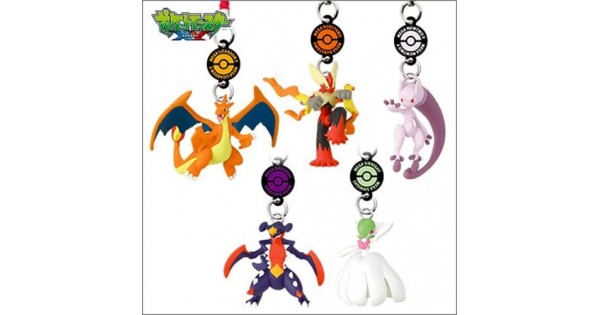 02-81631 Pokemon XY DX02 Side Y Netsuke Strap Figure - Set of 5