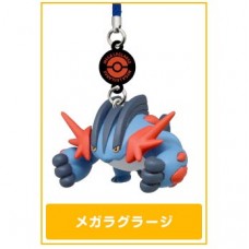 02-82222 Pokemon XY DX 03 Mega Evolution Netsuke Strap Mini Figure Mascot 200y - Mega Swampert