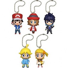 02-83879 Pokemon Pocket Monster XY&Z Deformed Figure Series Mini Trainer Mascot  Keychain / Swing 300y - Set of 5