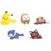 02-85230 Pokemon Sun & Moon Oyasumi Good Night Friends Mini Figure 200y - Set of 5