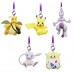 02-87674 Pokemon Netsuke Mascot Mewtwo Strikes Back Evolution Figure Mascot Strap 200y - Set of 5