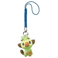 02-87877 Pokemon Sword and Shield  Netsuke Mascot New Adventure Mini Figure Mascot Swing / Strap 200y - Grookey