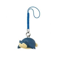 02-87877 Pokemon Sword and Shield  Netsuke Mascot New Adventure Mini Figure Mascot Swing / Strap 200y - Snorlax