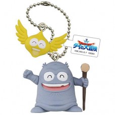 02-88841 Dragon Quest The Adventure of Dai Mini Figure Mascot / Keychain 300y - Brass & Gome-chan