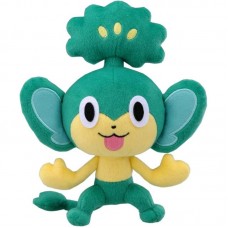 02-38835 Takara Tomy Pokemon Black & White Plush Toy - 8" Yanappu / Pansage (Japanese Import)