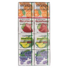 0X-80800 Marukawa Mixed Fruit flavors Bubble Gum .19 Oz 5.4g x 8