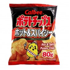 0X-00103 Calbee Hot & Spicy Potato Chips 2.80 Oz (80 g)