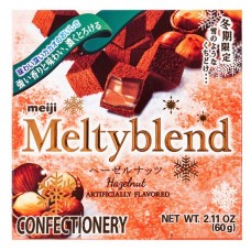 0X-77237 Meiji Melty Blend  Confectionary Hazelnut 2.11 Oz (60 g)