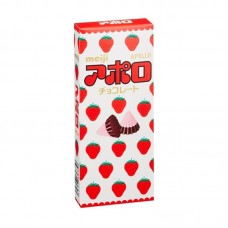 0X-363 Meiji Chocolate Apollo Strawberry Cones, 1.62 oz (46g)