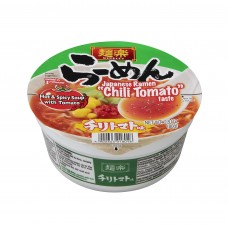 0X-01801 Menraku Ramen Chili Tomato Taste Cup  Noodle 2.8 Oz (80g)