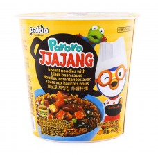 0X-12229 Paldo Cup Noodle Pororo Jja Jang Mien Noodle Soup 2.29 Oz (65 g)