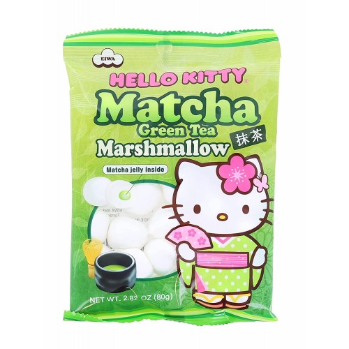Hello Kitty Matcha Green Tea Marshmallow 2.8Oz (80g)