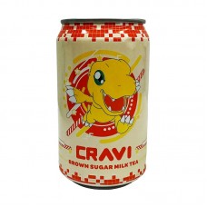 0X-68274 CRAVI DIGIMON BROWN SUGAR MILK TEA - AGUMON 10.65 Fl Oz (315 ml)