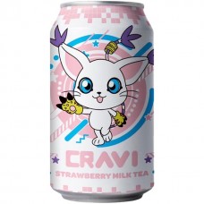 0X-68292 CRAVI Digimon Strawberry Milk Tea - Tailmon 10.65 Oz 315ml