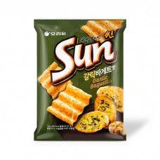 0X-68180 Korean Sun Chips: Garlic Baguette 2.8 Oz (80 g)