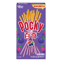 0X-04359 Glico Pocky Blueberry and Rasberry  1.94 Oz (55 g)