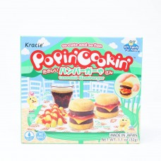 0X-02533 Kracie Popin' Cookin' DIY Candy Hamburger Kit 1.1 Oz (32 g)