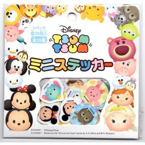  Disney Tsum Tsum Stickers - 4 Sheets of Stickers