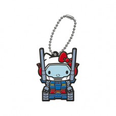 SR-45437 Gundam x Hello Kitty Capsule Rubber Mascot 300y - Gun Tank x Hello Kitty