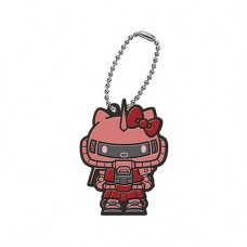 SR-45437 Gundam x Hello Kitty Capsule Rubber Mascot 300y - Char's Zaku x Hello Kitty